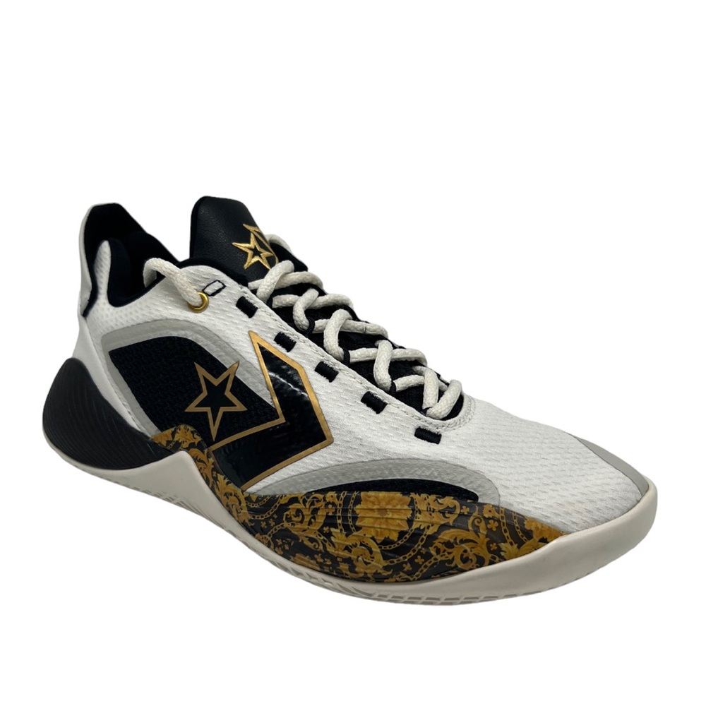Converse All Star BB Shift Black Gold Baroque White Men Basketball Shoes Sz 10